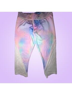 More Than Magic Girls XL 14/16 Pastel Tie Dye Capri Athletic Leggings